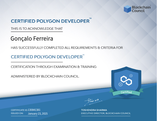Certified Polygon Developer™